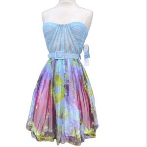 Aidan Mattox Strapless Fit & Flare Party Dress Size 0